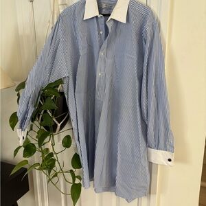 Formal Dress Shirt with White Accents